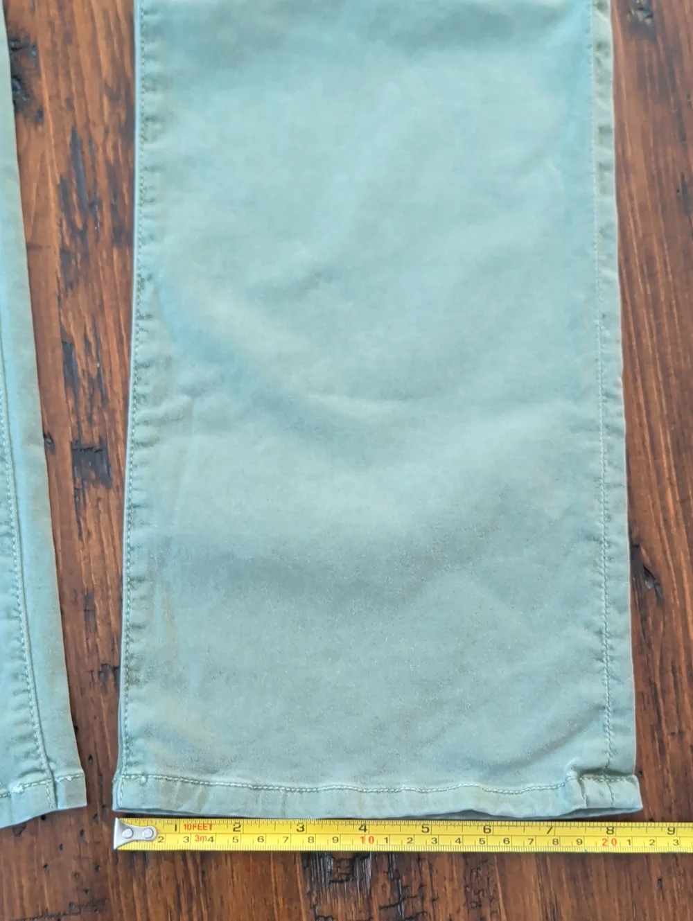 Robin's Jean Marlon Straight Leg Jean Pants Pale Army Green Size 32 New